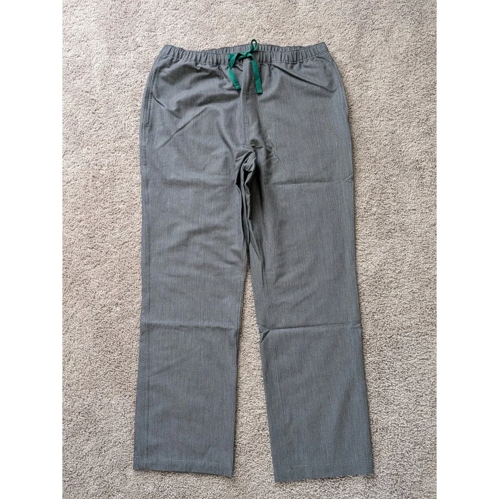 Figs Pisco Basic Scrub Pants Mens Large Comfort Gray NWT Stretch Pockets